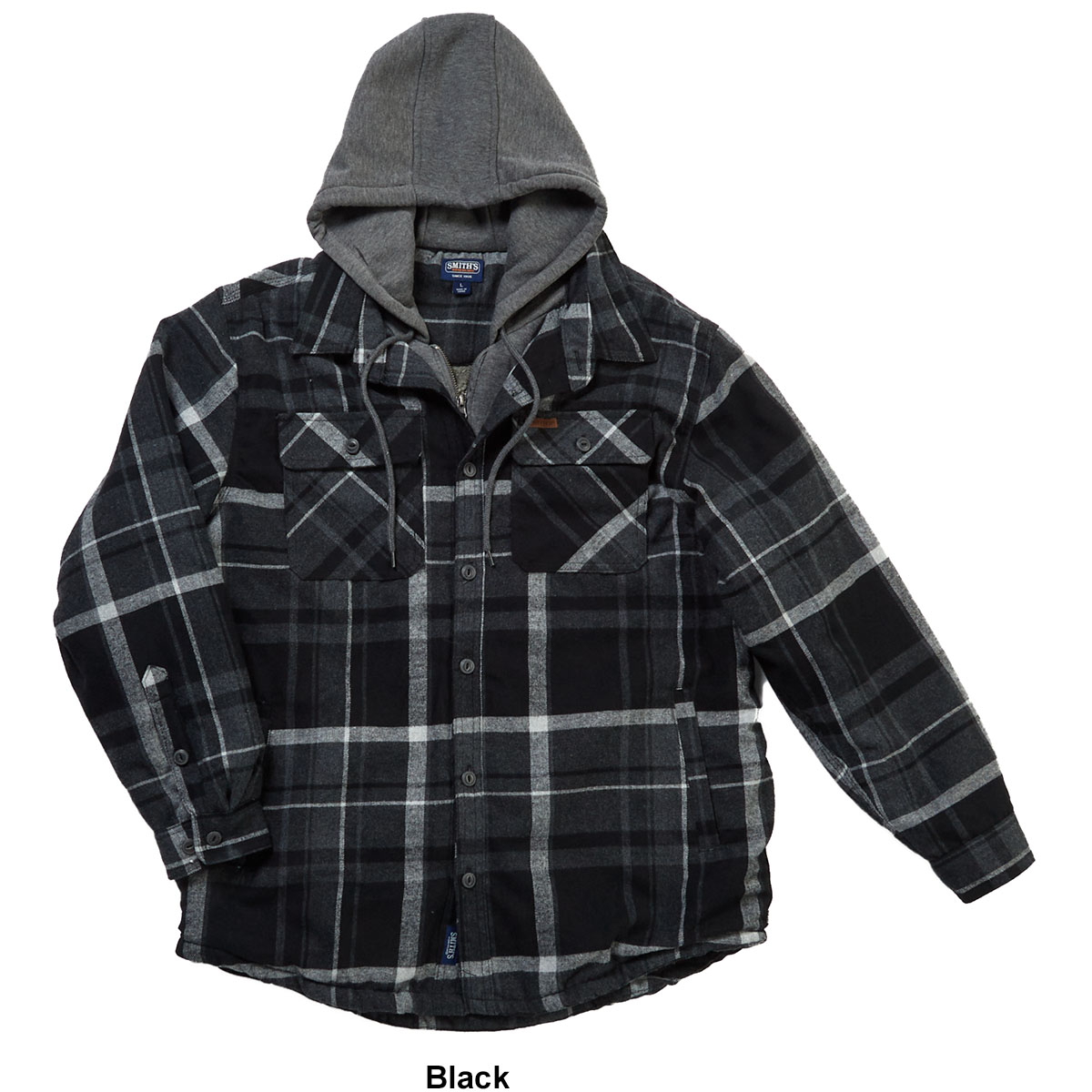 Mens Smith's Sherpa Lined Flannel Shirt Jacket