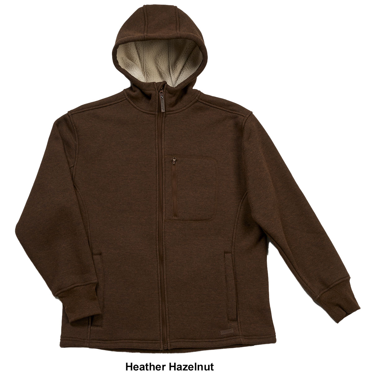 Mens Smith's Sherpa Lined Heather Thermal Hoodie