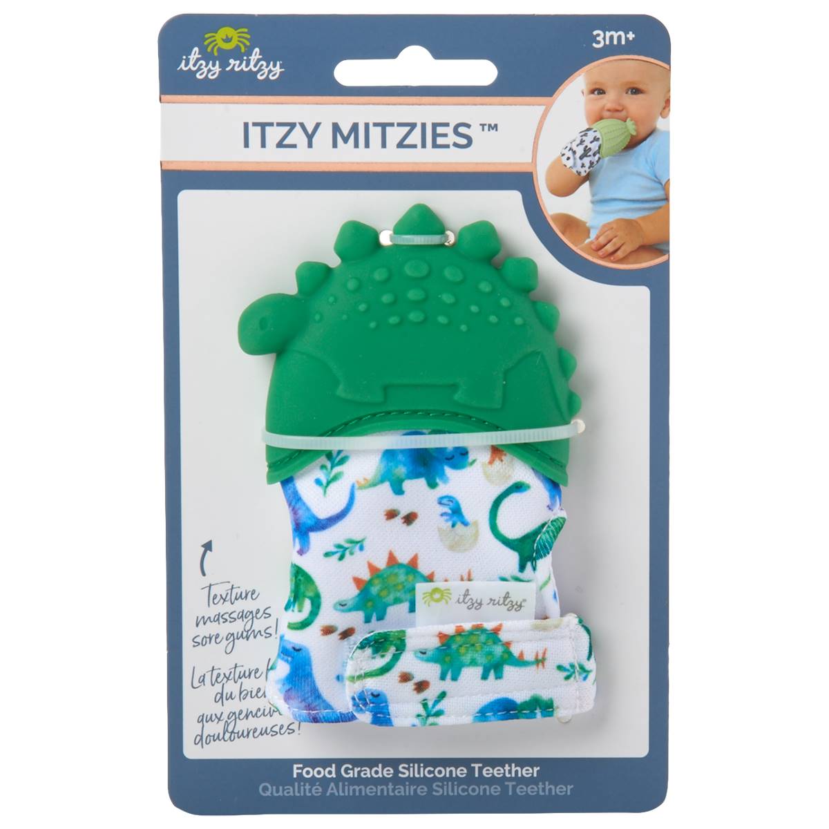 Itzy Ritzy Itzy Mitzies(tm) Dino Teething Mitt