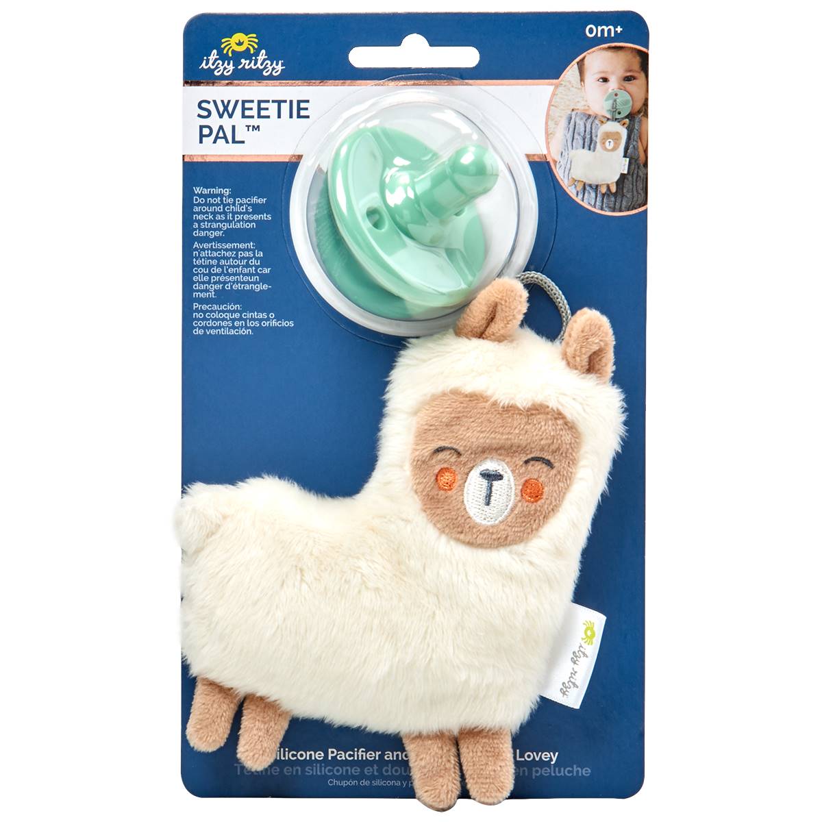 Baby Unisex Itzy Ritzy Sweetie Pal(tm) Llama Plush Pacifier Set