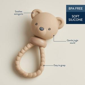 Baby Unisex Itzy Ritzy(R) Sweetie Rattle(tm) Silicone Bear Teether alternate view