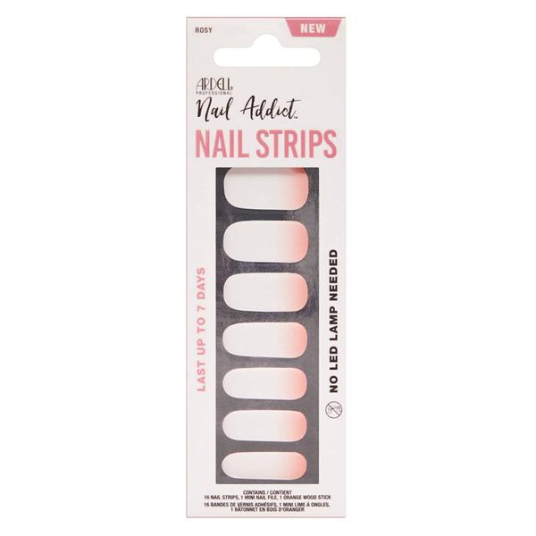 Ardell(R) Nail Addict Pedicure Strips - Rosy