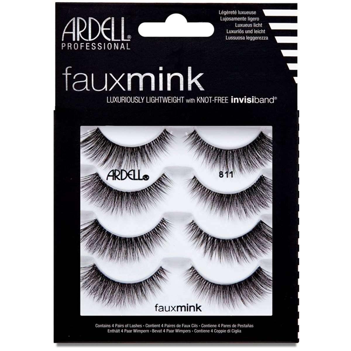 Ardell(R) Multi Pack Faux Mink False Eyelashes #811 - 4 Pack