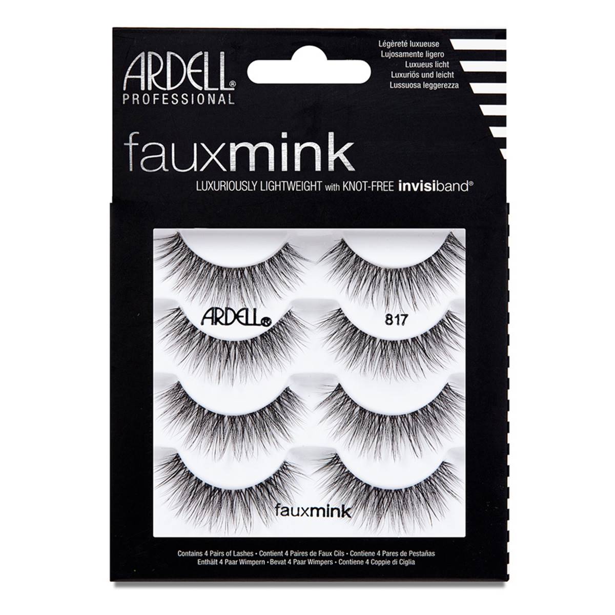 Ardell(R) Faux Mink False Eyelashes #817 - 4 Pack