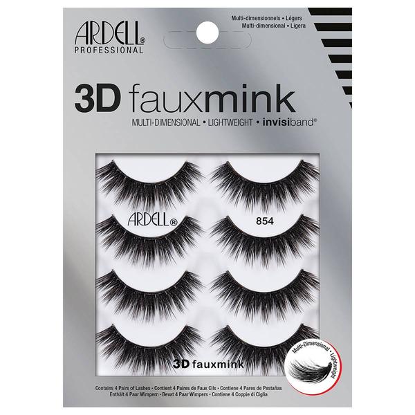 Ardell(R) 3D Faux Mink False Eyelashes #854 - 4 Pack