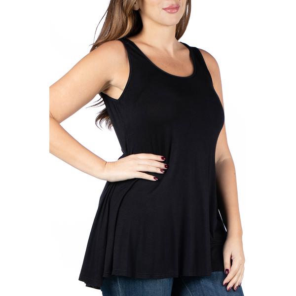 Plus Size 24/7 Comfort Apparel Tunic Tank Top alternate view