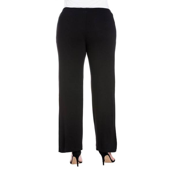 Plus Size 24/7 Comfort Apparel Stretch Drawstring Casual Pants alternate view