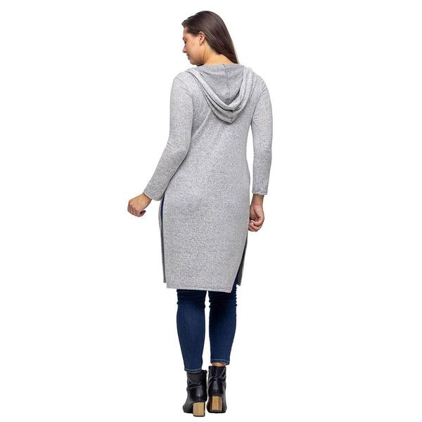 Womens 24/7 Comfort Apparel Long Sleeve Hooded Cardigan alternate view