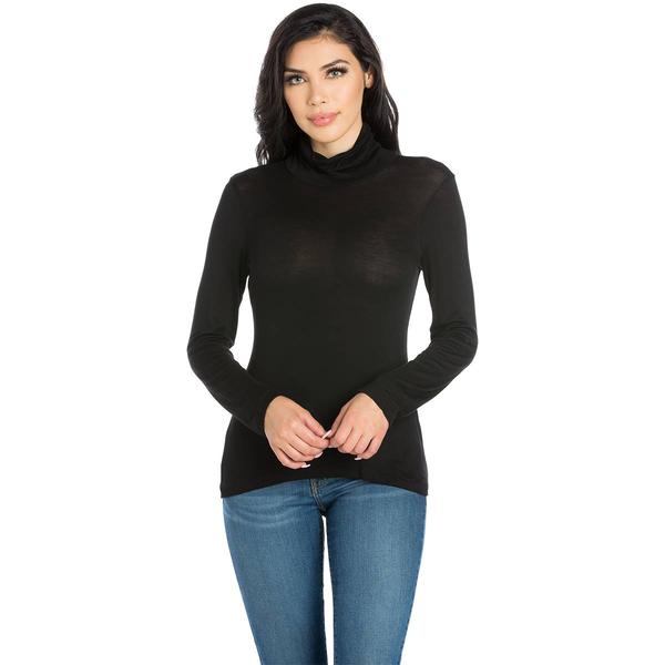 Womens 24/7 Comfort Apparel Classic Long Sleeve Turtleneck