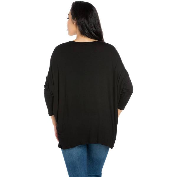 Womens 24/7 Comfort Apparel Oversized Dolman Tee alternate view