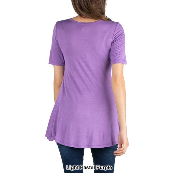 Womens 24/7 Comfort Apparel Short Sleeve Tunic alternate view
