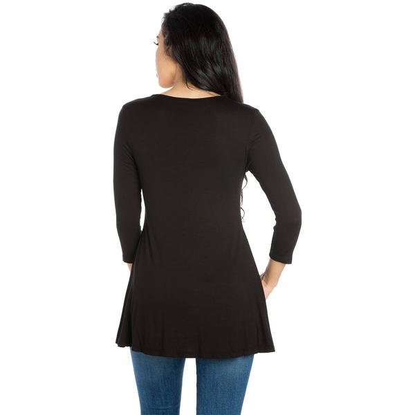 Womens 24/7 Comfort Apparel V-Neck Tunic alternate view