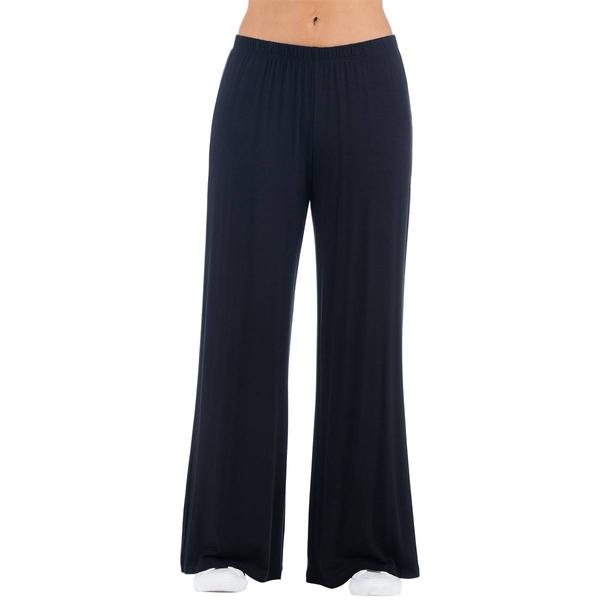 Womens 24/7 Comfort Apparel Solid Palazzo Pants