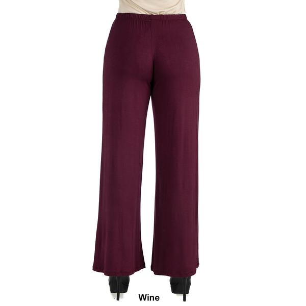 Womens 24/7 Comfort Apparel Comfortable Palazzo Pants alternate view