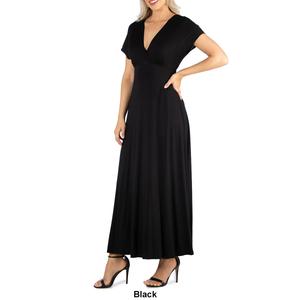 Womens 24/7 Comfort Apparel Cap Sleeve Maxi Dress alternate view