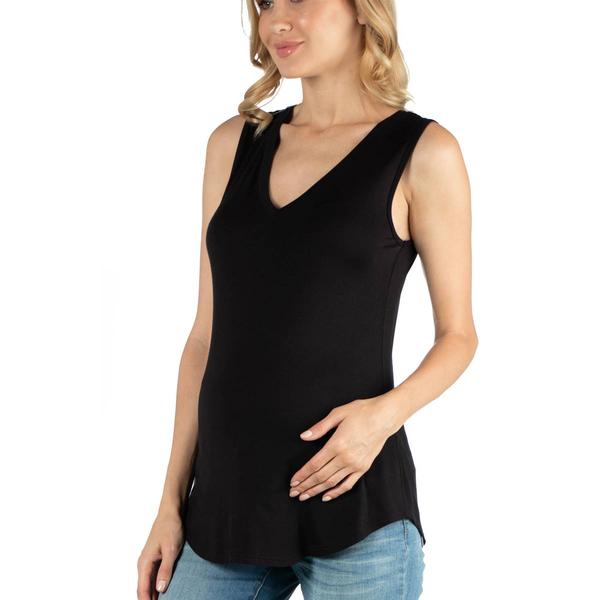 Womens 24/7 Comfort Apparel Maternity Tunic Tank Top alternate view