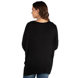 Womens 24/7 Comfort Apparel Oversized Dolman Maternity Top alternate view