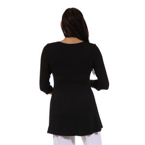 Womens 24/7 Comfort Apparel 3/4 Sleeve Tunic Maternity Top alternate view