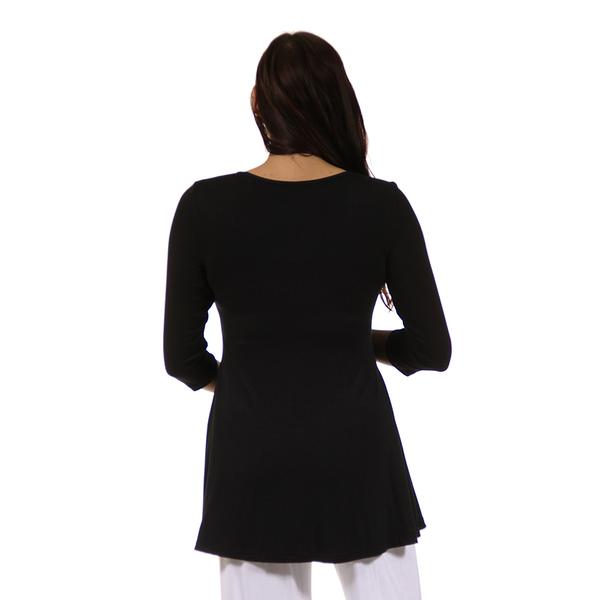 Womens 24/7 Comfort Apparel 3/4 Sleeve Tunic Maternity Top alternate view