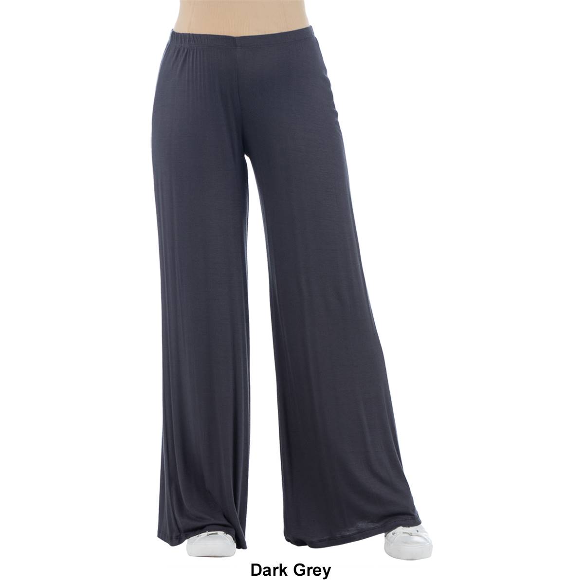 Plus Size 24/7 Comfort Apparel Solid Palazzo Maternity Pants