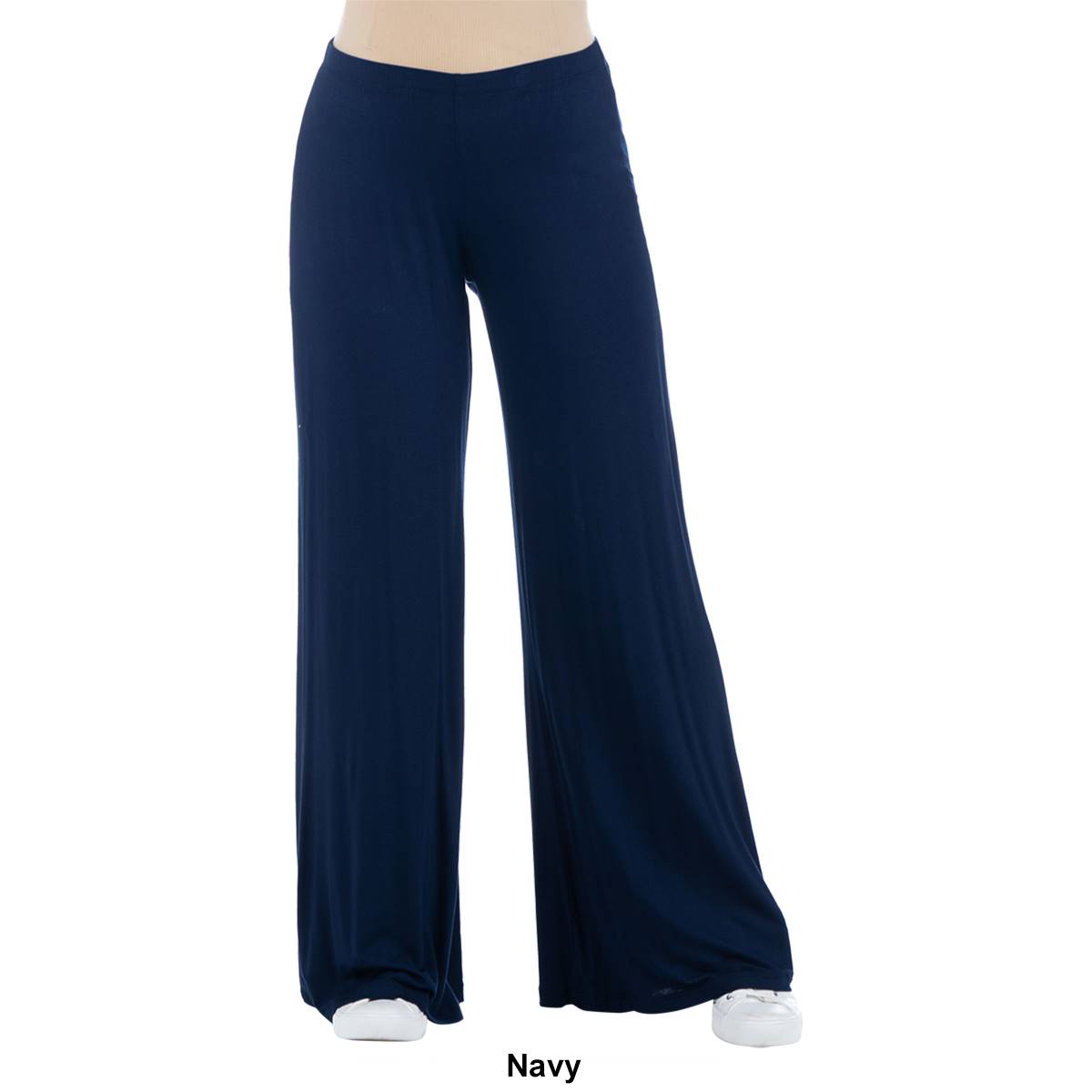 Plus Size 24/7 Comfort Apparel Solid Palazzo Maternity Pants