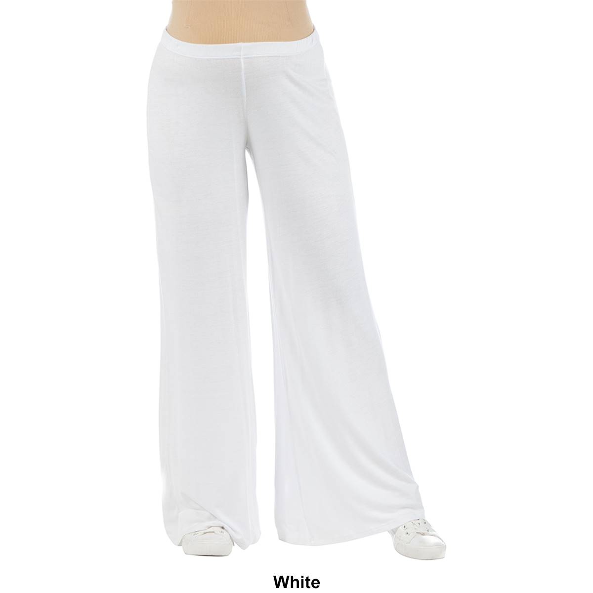 Plus Size 24/7 Comfort Apparel Solid Palazzo Maternity Pants