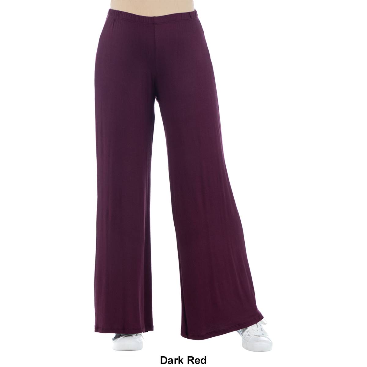 Plus Size 24/7 Comfort Apparel Solid Palazzo Maternity Pants