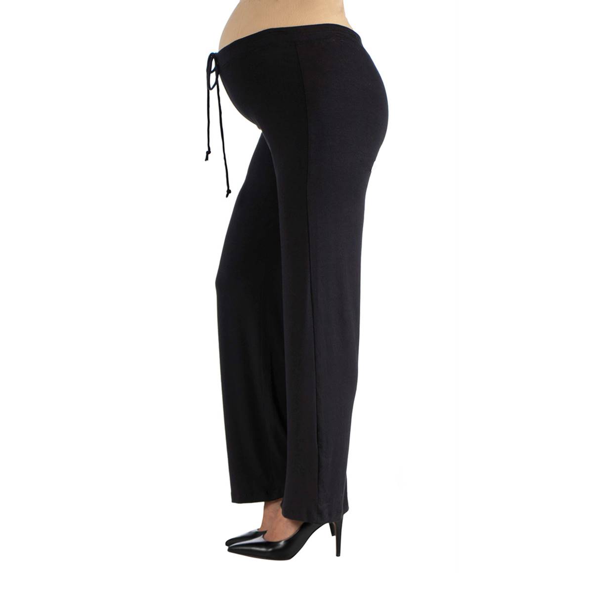 Womens 24/7 Comfort Apparel Drawstring Casual  Maternity Pants