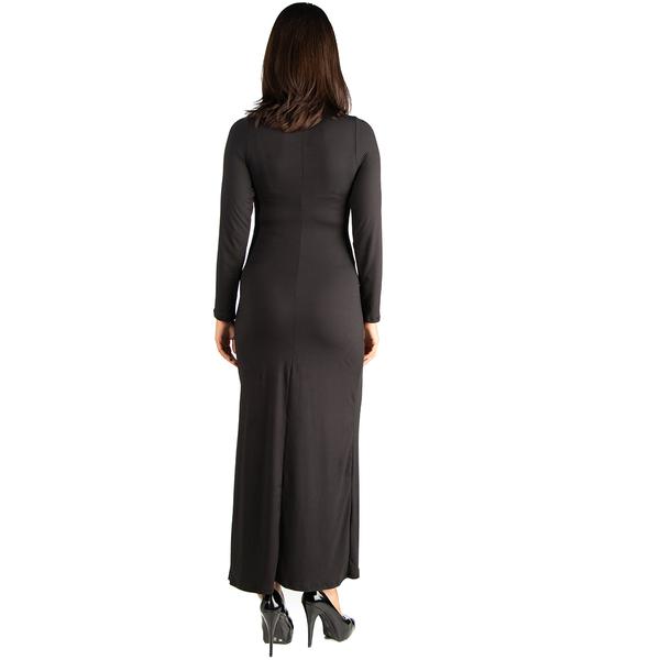 Plus Size 24/7 Comfort Apparel Long Sleeve Maternity Sheath Dress alternate view