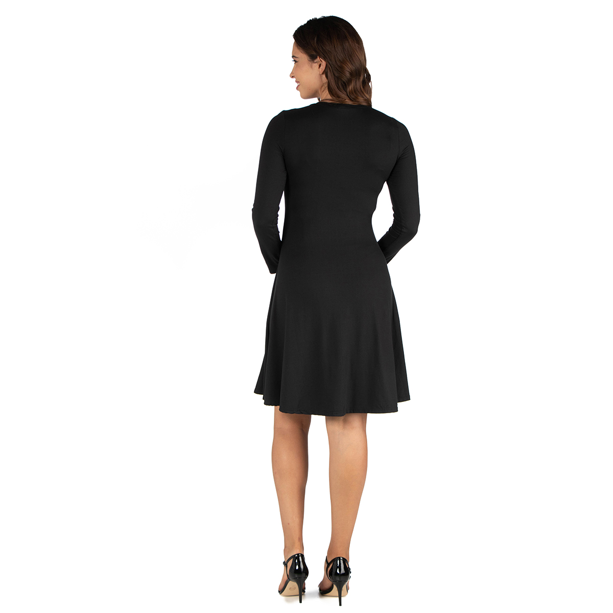 Plus Size 24/7 Comfort Apparel A-Line Mini Maternity Dress