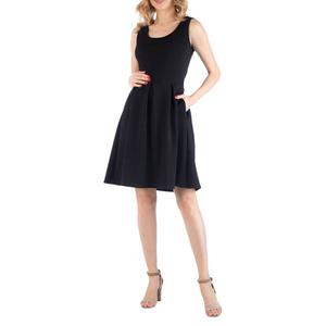 Womens 24/7 Comfort Apparel Sleeveless Maternity A-Line Dress