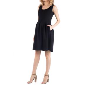 Womens 24/7 Comfort Apparel Sleeveless Maternity A-Line Dress alternate view