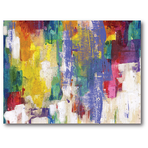 Courtside Market Bright Colored Abstract I Art