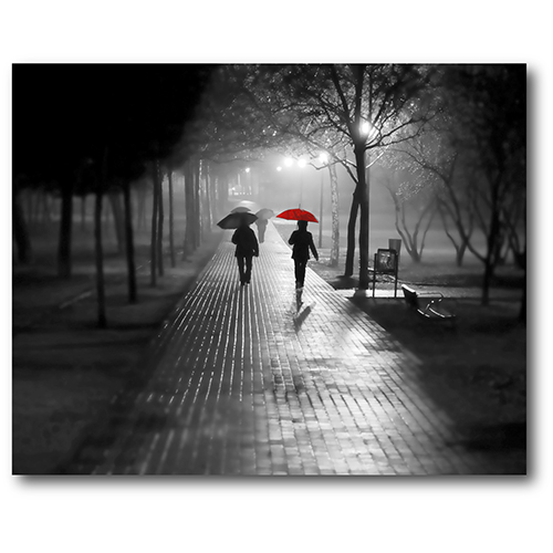 Courtside Market Walk In The Park Canvas Wall Art