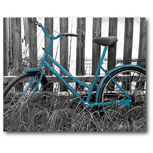 Courtside Market Blue Bike I Wall Art