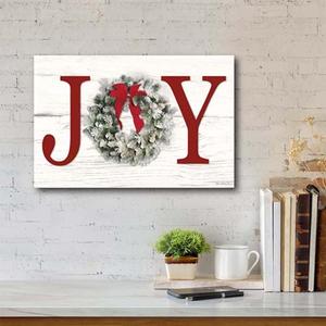 Courtside Market Christmas Joy Gallery Wrapped Canvas Wall Art alternate view