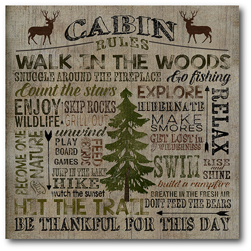 Courtside Market Cabin Lake Wall Art