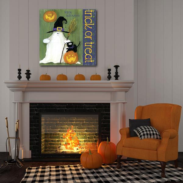 Courtside Market Trick-Or-Treat Wall Art - 16x16 alternate view