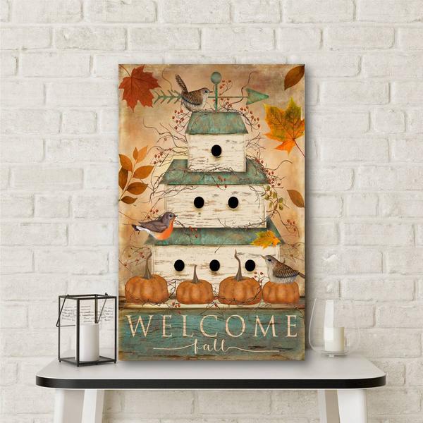 Courtside Market Welcome Fall Birdhouse Wall Art alternate view