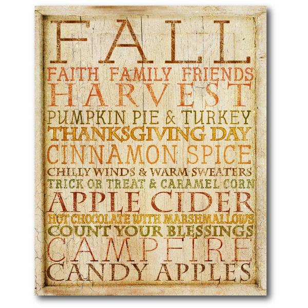 Courtside Market Fall Subway Wall Art - 20x24