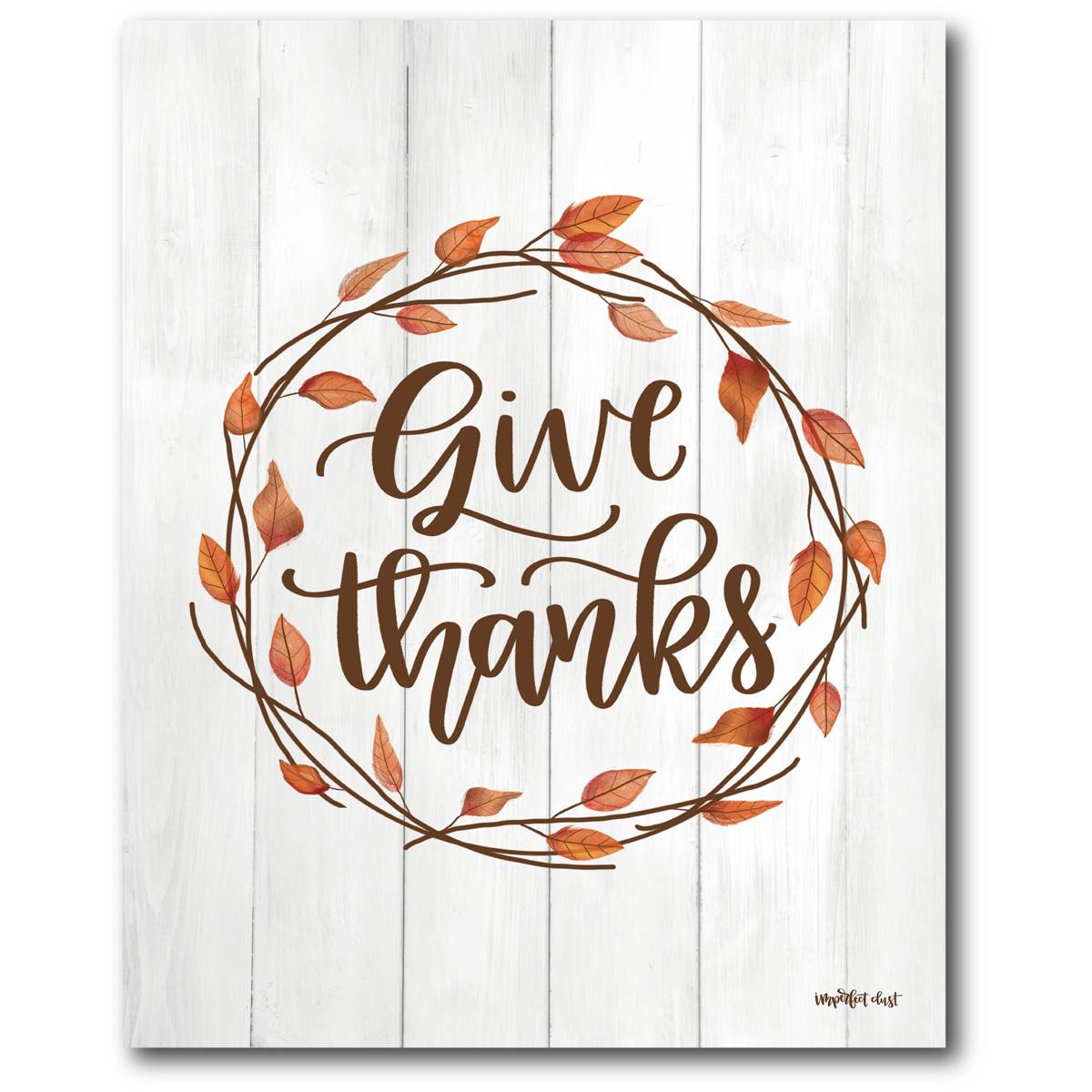 Courtside Market Give Thanks Wall Art - 16x20