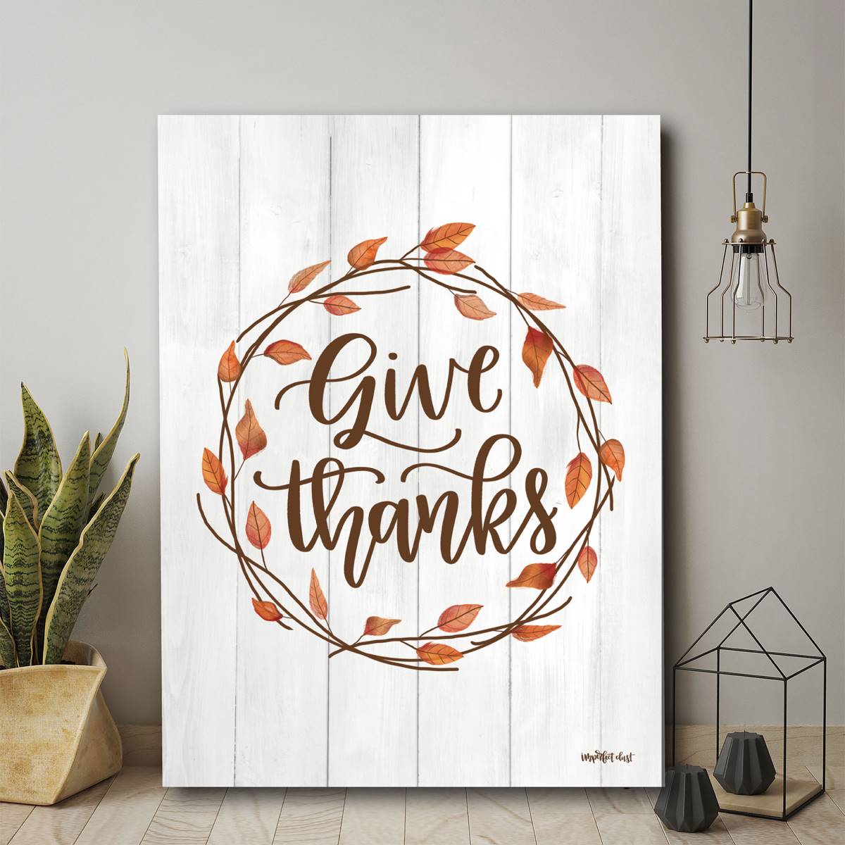 Courtside Market Give Thanks Wall Art - 16x20