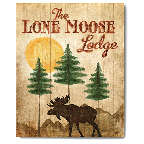 Courtside Market Lone Moose Lodge Wall Art