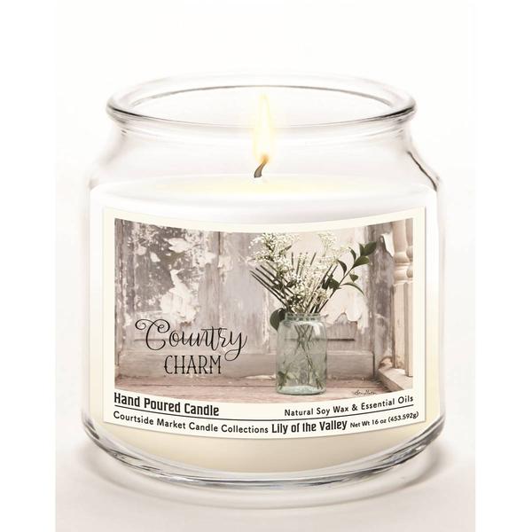 Courtside Market(R) Country 16oz. Lily of the Valley Jar Candle alternate view
