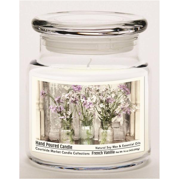 Courtside Market(R) From the Garden 16oz. French Vanilla Jar Candle