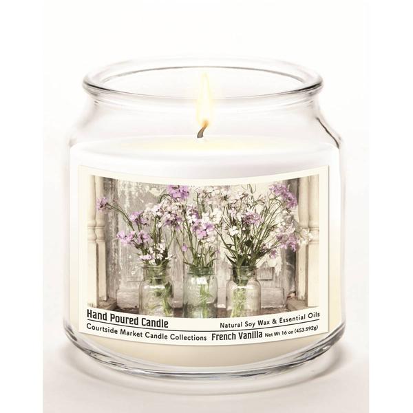 Courtside Market(R) From the Garden 16oz. French Vanilla Jar Candle alternate view