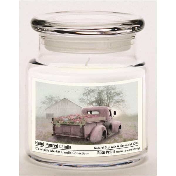 Courtside Market(R) Flower Truck 16oz. French Vanilla Jar Candle