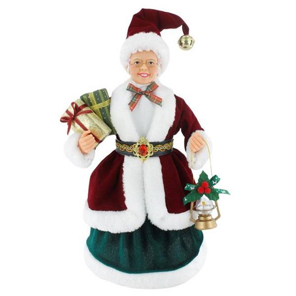 Windy Hill Traditional Mrs. Santa with Green Skirt
