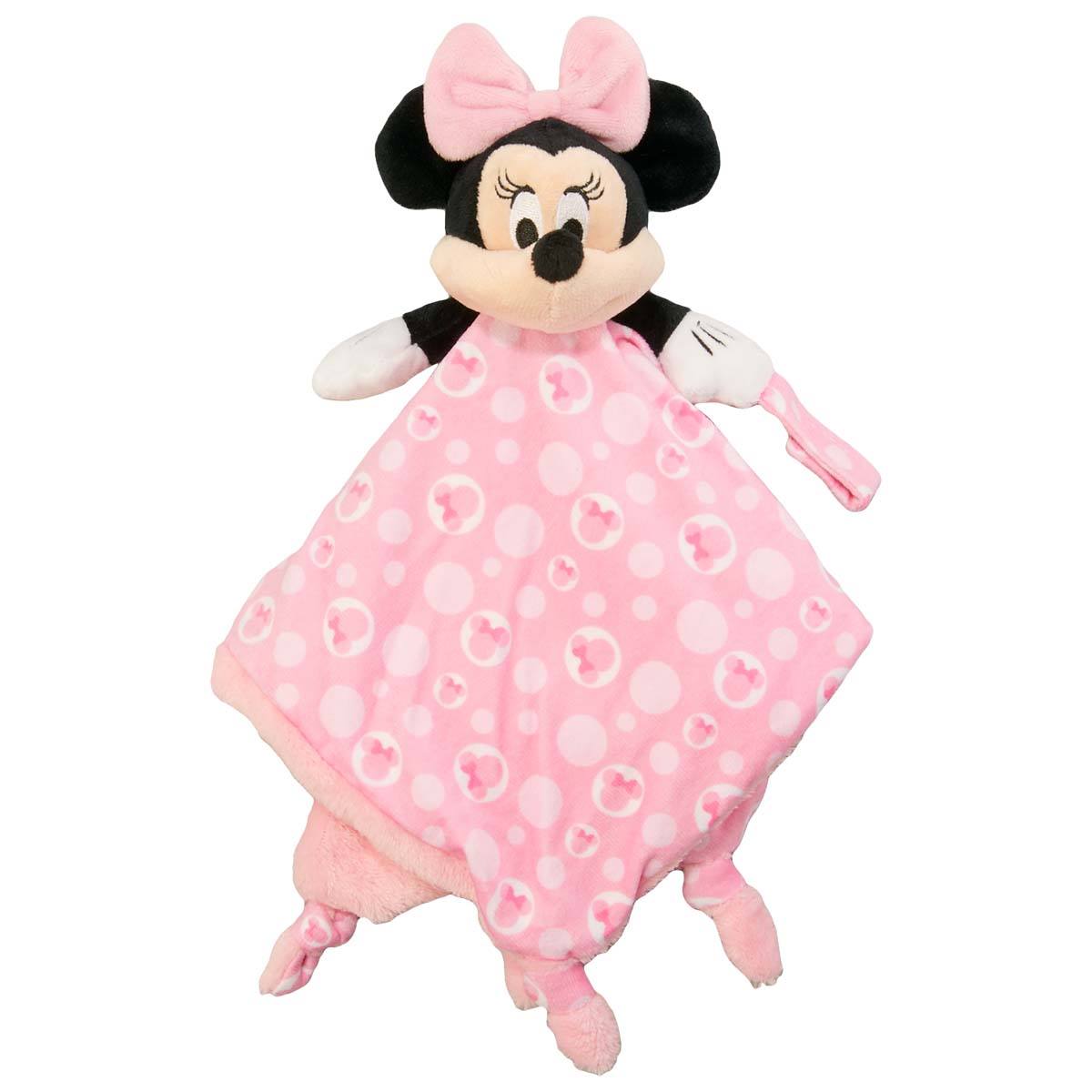 Disney Minnie Snuggle Blanket W/Pacifier Loop