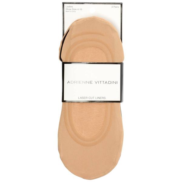 Womens Adrienne Vittadinni 3pk. Laser Cut Liner Socks alternate view